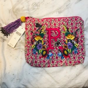 Sold Out NWT Anthropologie Monogram Bag Letter R